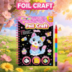 FUNNYB&G Foil Art Craft Kit for Girls 4-10 Years Old: Mess-Free & No-Glue - Image 3