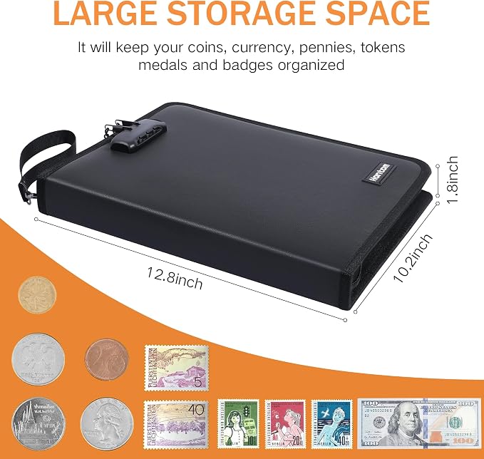 400-Pocket Fireproof Coin Book - Image 4