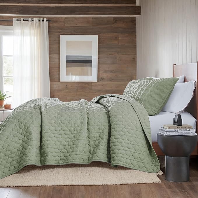WDCOZY Sage Green Quilt King Size Bedding Sets - Image 5