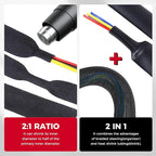 2 in 1 Heat Shrink Braided Sleeving Fabric Tubing-Ideal fit Irregular Shape - Image 5