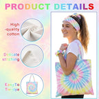 Rivvlive 68 Pcs Tie Dye Kits Including 8 Cotton Canvas Tote Bags 40 White - Image 3