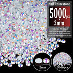 5000pcs 2mm Resin Rhinestones Bulk - Image 2