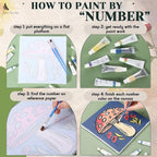 Nezyo 12 Sets Paint by Numbers Kit - Image 4
