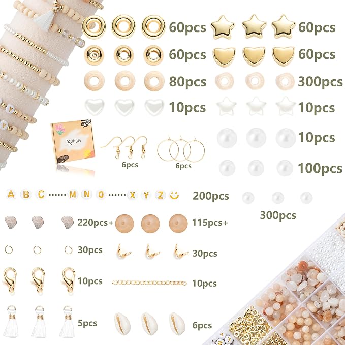 Xylise Jewelry Making Supplies Kit Natural Stone Beads - Image 2