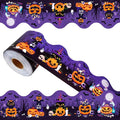 69Ft Halloween Bulletin Board Border Bat Ghost Pumpkin Cat Cobweb Funny by Unknown