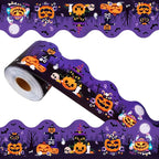 69Ft Halloween Bulletin Board Border Bat Ghost Pumpkin Cat Cobweb Funny by Unknown