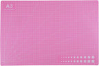 Cutting Mat A3 Pink, Self Healing Cutting Mat 12x18 Inch, 5-Ply Rotary Cutting by Asabocai