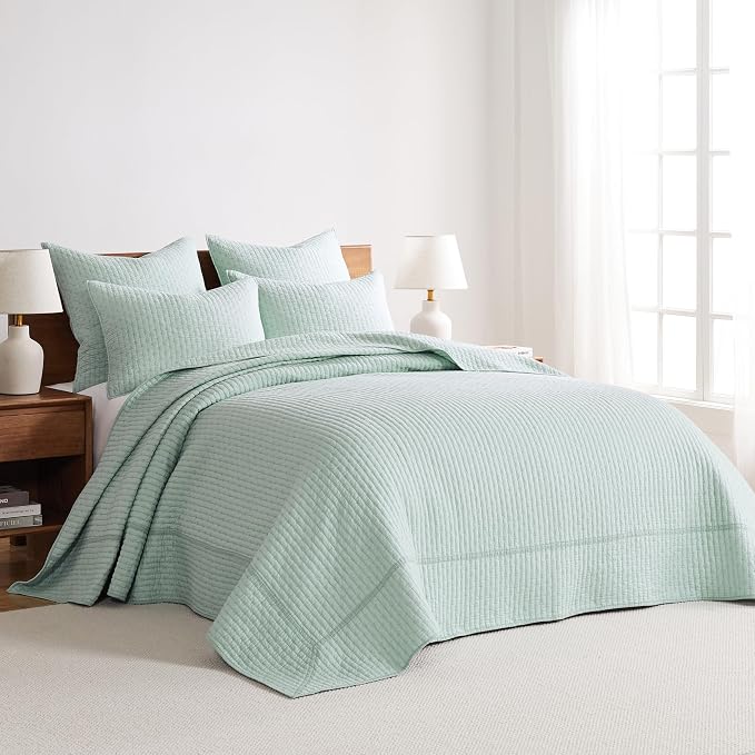 Levtex Home Cross Stitch Reversible Queen Bedspread Set - Image 2