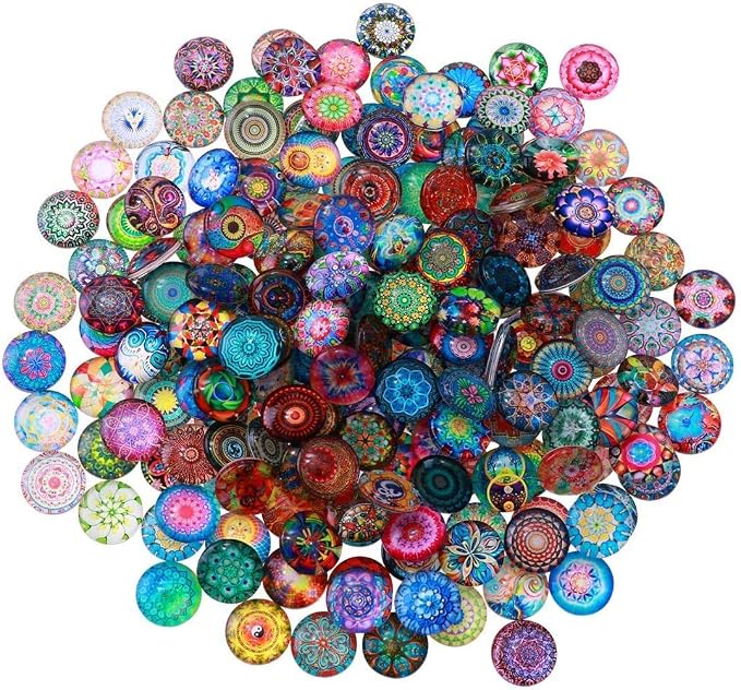 SUPVOX 200pcs Mixed Mosaic Tiles Glass Mosaic Tile Assortment by SUPVOX