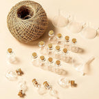 Geiserailie 50 Pieces Small Tiny Glass Spell Jars Bottle - Image 5