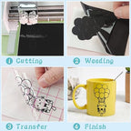 Adhesive Vinyl Sheets-Glossy Black Permanent Vinyl 30 Pack, 12” x 12” - Image 4