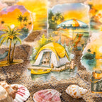 Yoksas Travel Sea Beach Nature Outdoor Watercolor Scenery Stickers - Image 2