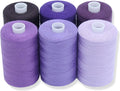 BlesSew Sewing Thread in Purple Color Tones – 6 Spools of Polyester Thread by BlesSew