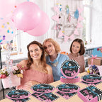 24 Guests Burnouts or Bows Gender Reveal Paper Plates Napkins Gender Reveal - Image 6
