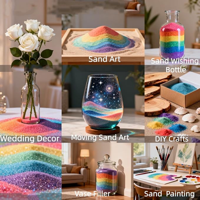 Emineyo Colored Sand, Craft Sand, Premium Fine Grained Color Sand - Image 9