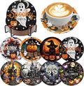 8 PCS Halloween Diamond Art Coasters Kits Diamond Painting Coaster | Diamond by Benjenes