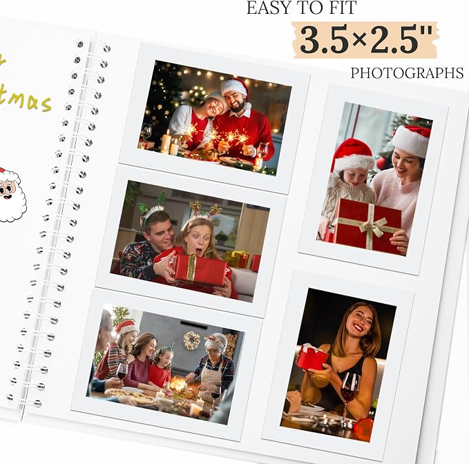 Scrapbook 8x8 Inch DIY Scrapbook Album Hardcover Kraft Paper 40 pages/20 sheets - Image 4