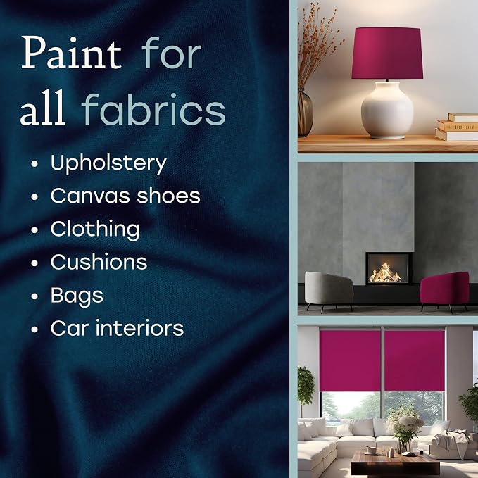 Fabricoat Dark Grey Fabric Upholstery Paint & Dye | 250ml / 8.5 fl oz | Dark - Image 3