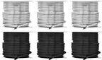 Mandala Crafts 12 Gauge Silver Tone Black Anodized Aluminum Craft Wire | 276 FT by MandalaCrafts