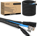 Nilight Cable Sleeve, 25ft-1/2inch Cord Management Sleeves, Braided Sleeving by Nilight