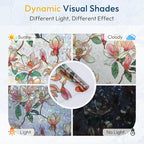 rabbitgoo Window Privacy Film, Stained Glass Window Film Decorative, 3D Rainbow - Image 9