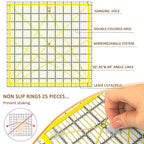 Quilting Rulers, Sewing Rulers, 4 Piece Quilting Square Templates, Acrylic - Image 6