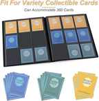 Card Binder 9 Pocket Storage 360 Card Binder, Trading Card Binder Senior and - Image 5