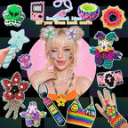 14000Pcs Pony Beads Kit, 40 Colors Rave Kandi Beads - Image 2
