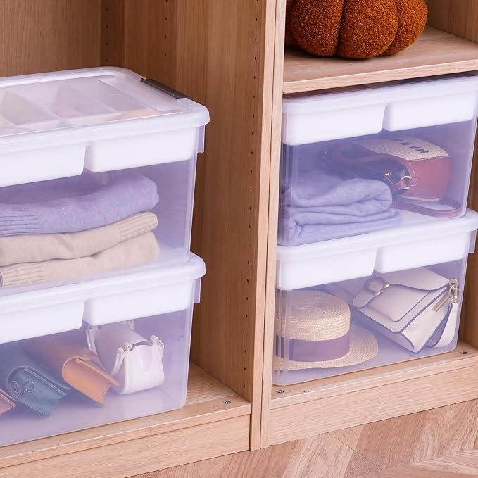 Citylife 32QT 4Packs Clear Craft Organizers and Storage Box - Image 5