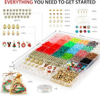 Dowsabel 6000 Pcs Christmas Clay Beads Bracelet Making Kit - Image 3
