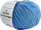 Cotton Hobby Yarn for Amigurumi Crochet & Knitting | 1.76 oz / 180 yds by buvemu