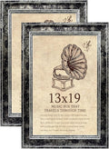 13x19 Picture Frame with Real Glass set of 2-Vintage Frames by TKYGU