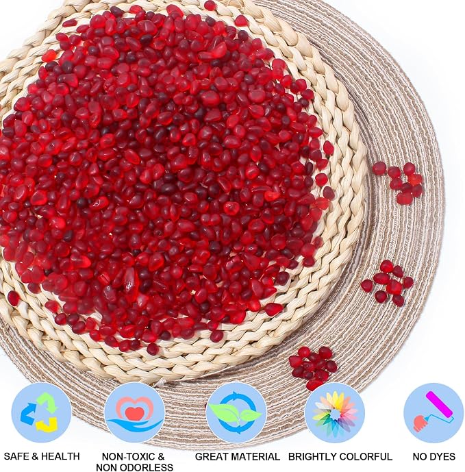 Keedolla 3 Lb Red Sea Glass Pebbles Stones Aquarium Gravel Fish Tank Rocks - Image 2