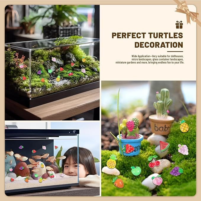 200pcs Mini Fruit Decor Resin Tiny Fruits - Image 6