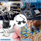 LXIANGN LED Head Mount Magnifier 10X 15X 20X 25X Hands-Free Magnifying Glass - Image 7