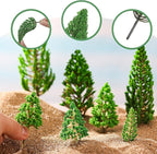 Thiccywoov 40 Pcs Diorama Supplies Kit Include 32 Rainforest Miniature Trees - Image 5