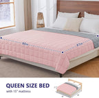 King Size Weighted Blanket for Adults Cooling Heavy Blanket for Sleeping - Image 2