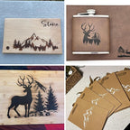 Mountain Stencils for Painting on Wood Burning Stencils and Patterns Reusable - Image 3