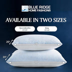 Blue Ridge Home Fashions Cooling Bed Pillows Queen Size Set of 2, Reversible - Image 5