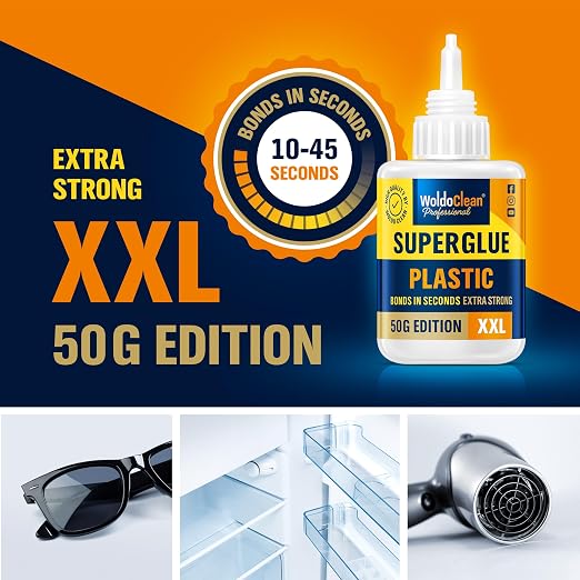 WoldoClean Super Glue for Plastic 50g for Instant Strength - Image 4