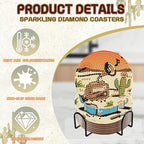 DOZEEZOP 8-Pack Diamond Art Coaster Kit - Image 5