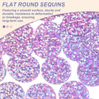 MECCANIXITY 700 Pcs Flat Round Sequins 15mm/0.6 Inch Loose Paillettes Craft - Image 3