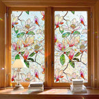 Window Privacy Film Stained Glass Window Film Decorative, Static Cling Rainbow by Anewlookinnotime
