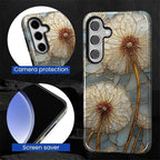 for Samsung Galaxy S24 FE Case, Dandelion Stained Glass Pattern Glossy 2 in 1 - Image 6