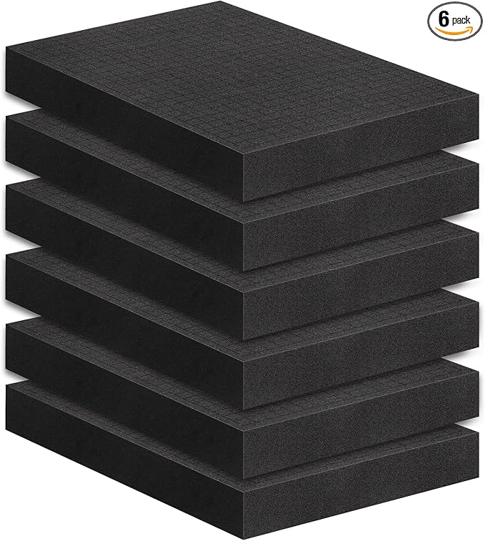 6Pcs Pick and Pluck Foam Large Size Apart Foam Insert Pre-Cubed Pick Padding by Unknown
