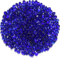 QYGL 0.55LB Cobalt Blue Clear Glass Pebbles, Tumbled Sea Glass Stones by QYGL