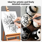 SFAIH Acrylic Black Paint Pens - Image 4