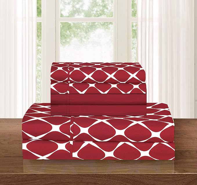 Elegant Comfort Luxury Softest and Coziest 4-Piece Bed Sheet Set, Wrinkle - Image 2