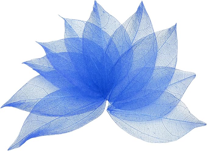 uxcell 100 Pcs Dark Blue Skeleton Leaves by uxcell
