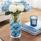 DomeStar 150PCS Assorted Blue Fake Ice Rocks Vase Fillers, Aquarium Gravels - Image 3